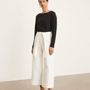 White ADAY crop it up pant